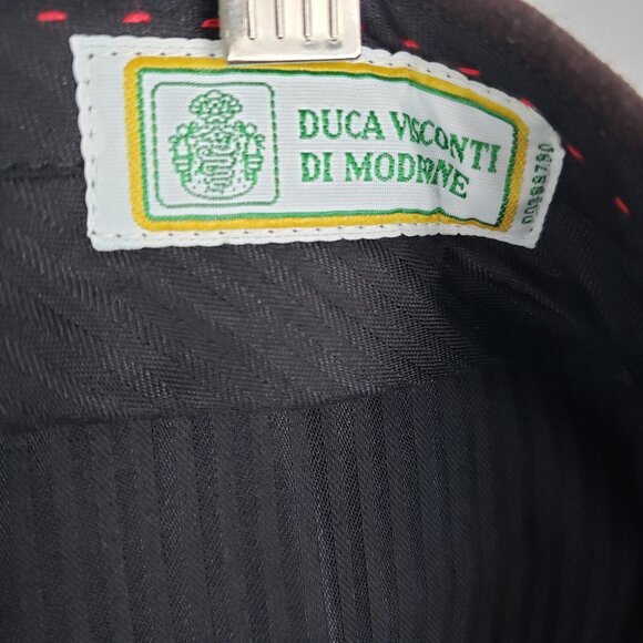 J Peterman Mens Moleskin Pants Brown Duca Visconti Italy Suspender Buttons 46x29 - Picture 8 of 8